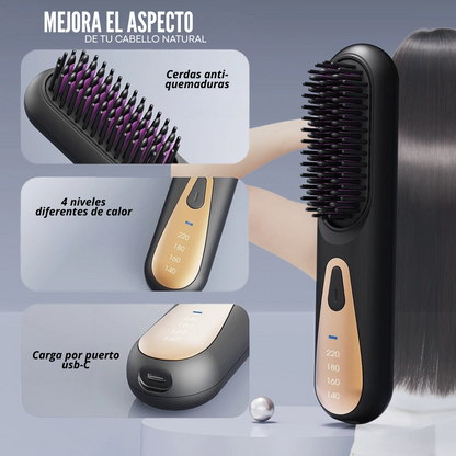 SilkFlow Pro™ – El cepillo que transforma tu cabello rebelde en liso perfecto en una sola pasada