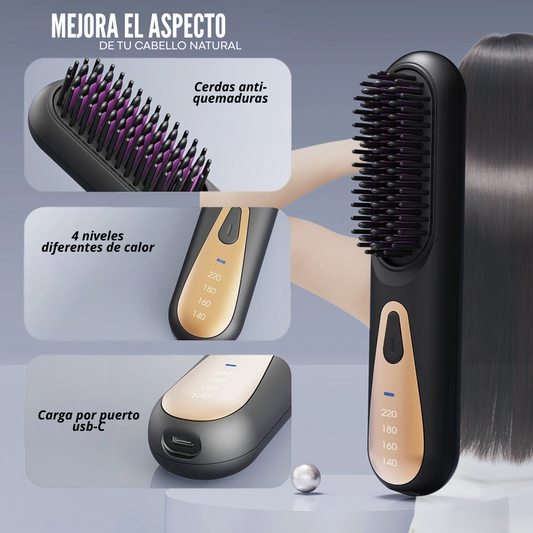 SilkFlow Pro™ – El cepillo que transforma tu cabello rebelde en liso perfecto en una sola pasada