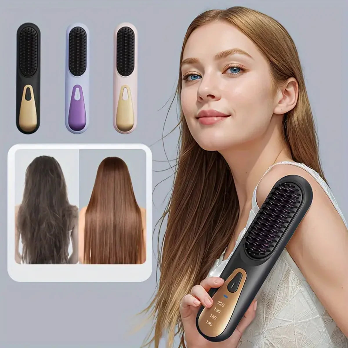 SilkFlow Pro™ – El cepillo que transforma tu cabello rebelde en liso perfecto en una sola pasada